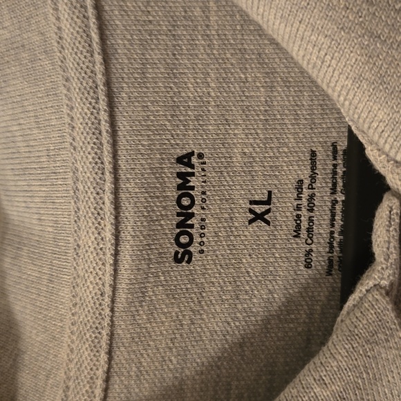 SONOMA BRAND MEN'S GRAY AND BLUE SHORT SLEEVE POLO SHIRT SIZE XL - Picture 4 of 13